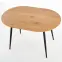 Kinyitható asztalok  Colorado 120/160x80cm Mdf/Acél – Tölgy Aranysárga/Fekete,6