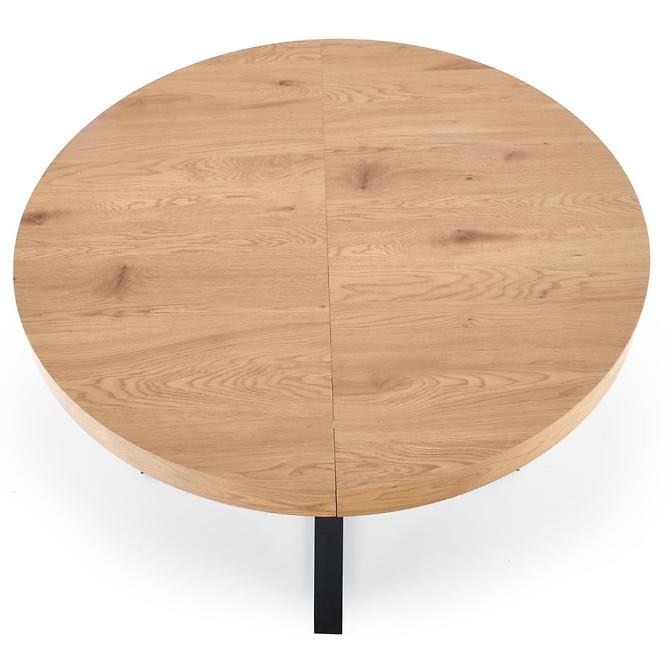 Asztal Mercy 120/160 Mdf/Acél – Tölgy Aranysárga/Fekete