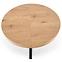 Asztal Mercy 120/160 Mdf/Acél – Tölgy Aranysárga/Fekete,3