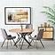Asztal Pixel 2 120 Mdf/Acél – Tölgy Aranysárga/Fekete,3