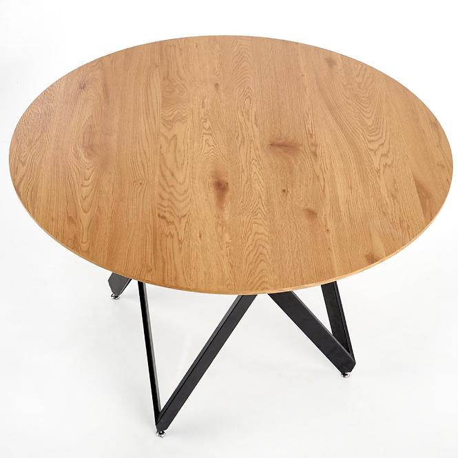 Asztal Mozambik 120 Mdf/Acél – Tölgy Aranysárga/Fekete