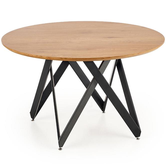 Asztal Mozambik 120 Mdf/Acél – Tölgy Aranysárga/Fekete
