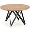 Asztal Mozambik 120 Mdf/Acél – Tölgy Aranysárga/Fekete,3