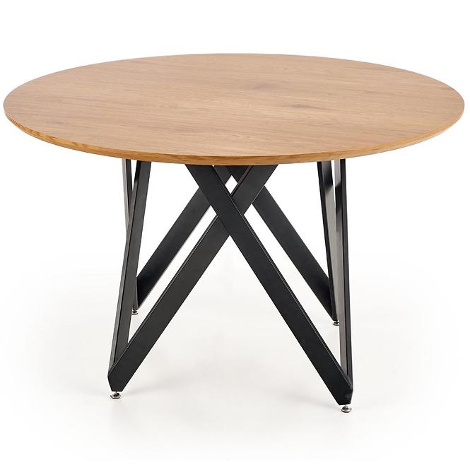 Asztal Mozambik 120 Mdf/Acél – Tölgy Aranysárga/Fekete