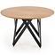 Asztal Mozambik 120 Mdf/Acél – Tölgy Aranysárga/Fekete,4