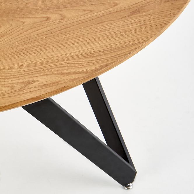 Asztal Mozambik 120 Mdf/Acél – Tölgy Aranysárga/Fekete
