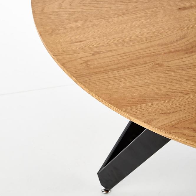 Asztal Mozambik 120 Mdf/Acél – Tölgy Aranysárga/Fekete