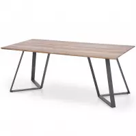 Asztal Calgary 180 Mdf/Acél – Dió Rustykalny/Fekete