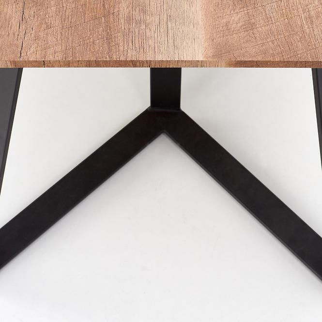 Asztal Calgary 180 Mdf/Acél – Dió Rustykalny/Fekete