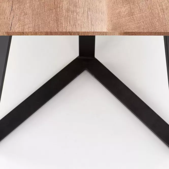 Asztal Calgary 180 Mdf/Acél – Dió Rustykalny/Fekete,11