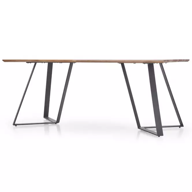 Asztal Calgary 180 Mdf/Acél – Dió Rustykalny/Fekete