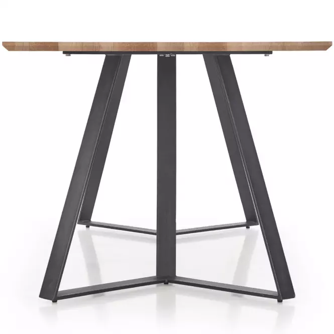 Asztal Calgary 180 Mdf/Acél – Dió Rustykalny/Fekete