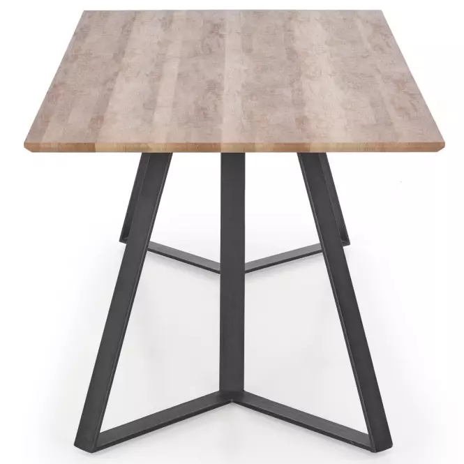 Asztal Calgary 180 Mdf/Acél – Dió Rustykalny/Fekete