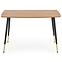 Asztal Tripolis 120x70 Mdf/Acél – Tölgy Aranysárga/Fekete/Aranysárga
