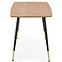 Asztal Tripolis 120x70 Mdf/Acél – Tölgy Aranysárga/Fekete/Aranysárga,3