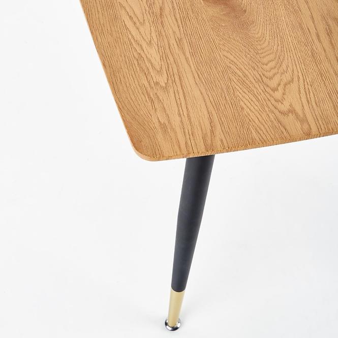 Asztal Tripolis 120x70 Mdf/Acél – Tölgy Aranysárga/Fekete/Aranysárga,6
