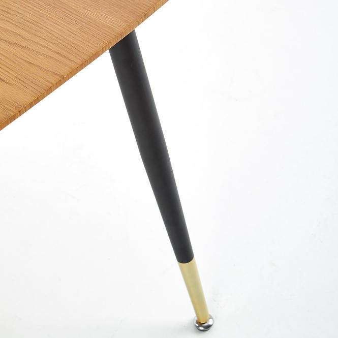 Asztal Tripolis 120x70 Mdf/Acél – Tölgy Aranysárga/Fekete/Aranysárga,8