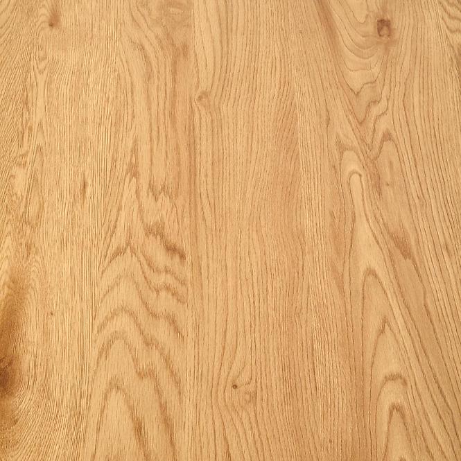 Asztal Tripolis 120x70 Mdf/Acél – Tölgy Aranysárga/Fekete/Aranysárga