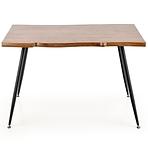 Asztal Larson 120x80 Mdf/Acél – Tölgy Természetes/Fekete
