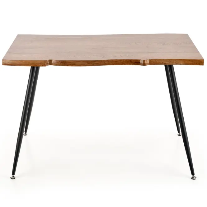 Asztal Larson 120x80 Mdf/Acél – Tölgy Természetes/Fekete