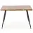 Asztal Larson 120x80 Mdf/Acél – Tölgy Természetes/Fekete