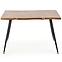 Asztal Larson 120x80 Mdf/Acél – Tölgy Természetes/Fekete