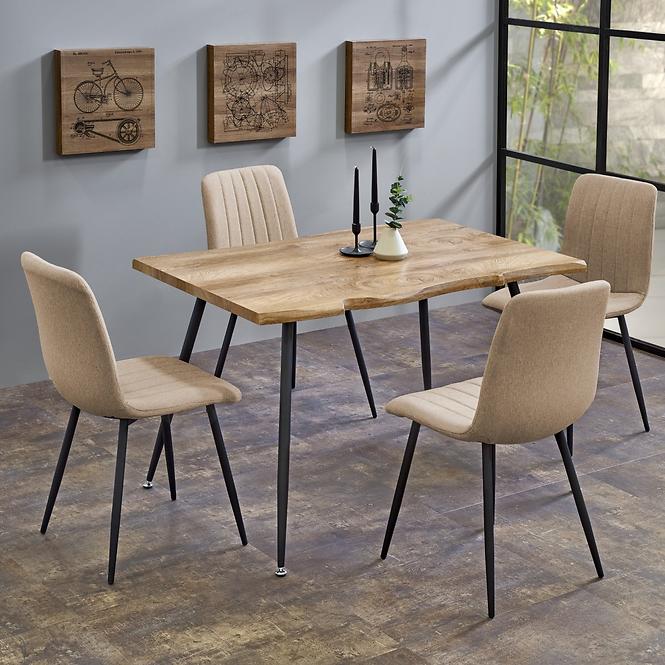 Asztal Larson 120x80 Mdf/Acél – Tölgy Természetes/Fekete,10