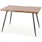 Asztal Larson 120x80 Mdf/Acél – Tölgy Természetes/Fekete,2