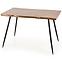 Asztal Larson 120x80 Mdf/Acél – Tölgy Természetes/Fekete,2