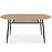 Asztal Jackson 160 Mdf/Rattan/Acél – Tölgy Aranysárga/Fekete