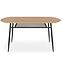 Asztal Jackson 160 Mdf/Rattan/Acél – Tölgy Aranysárga/Fekete
