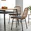 Asztal Jackson 160 Mdf/Rattan/Acél – Tölgy Aranysárga/Fekete,11