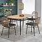 Asztal Jackson 160 Mdf/Rattan/Acél – Tölgy Aranysárga/Fekete,13