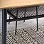 Asztal Jackson 160 Mdf/Rattan/Acél – Tölgy Aranysárga/Fekete,14
