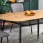Asztal Jackson 160 Mdf/Rattan/Acél – Tölgy Aranysárga/Fekete,16