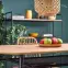 Asztal Jackson 160 Mdf/Rattan/Acél – Tölgy Aranysárga/Fekete,17