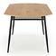 Asztal Jackson 160 Mdf/Rattan/Acél – Tölgy Aranysárga/Fekete,2