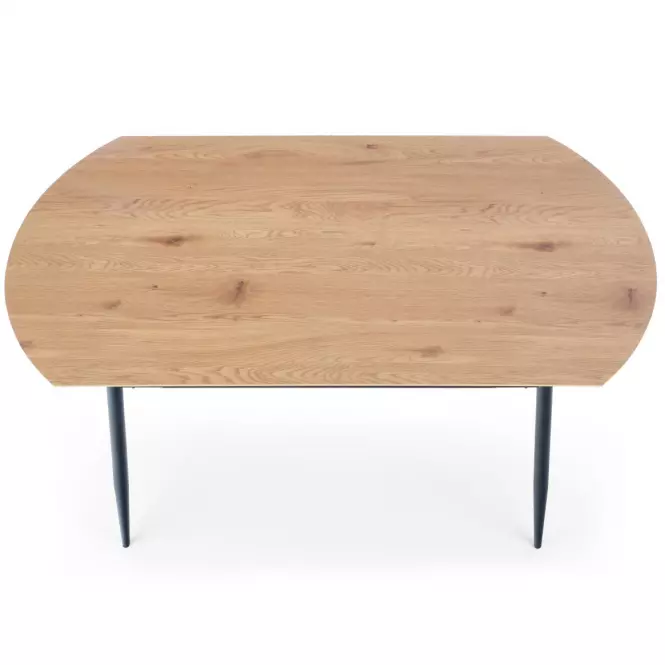 Asztal Jackson 160 Mdf/Rattan/Acél – Tölgy Aranysárga/Fekete,4