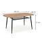 Asztal Jackson 160 Mdf/Rattan/Acél – Tölgy Aranysárga/Fekete,5