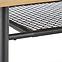 Asztal Jackson 160 Mdf/Rattan/Acél – Tölgy Aranysárga/Fekete,7