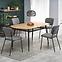 Asztal Jackson 160 Mdf/Rattan/Acél – Tölgy Aranysárga/Fekete,9