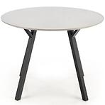 Asztal Balrog kerek 100 Mdf/Acél – Fényes Hamuszürke/Fekete