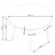 Asztal Balrog kerek 100 Mdf/Acél – Fényes Hamuszürke/Fekete,5