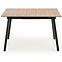 Kinyitható asztalok  Albon 120/160x80 cm Mdf/Acél – Tölgy Sanoma/Hamuszürke/Fekete