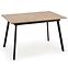 Kinyitható asztalok  Albon 120/160x80 cm Mdf/Acél – Tölgy Sanoma/Hamuszürke/Fekete,2