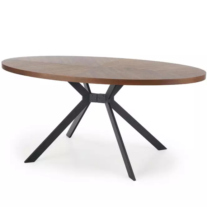 Asztal Locarno 170 Mdf/Acél – Dió/Fekete