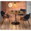 Asztal Carmelo 100 Mdf/Acél – Dióowy/Fekete,8
