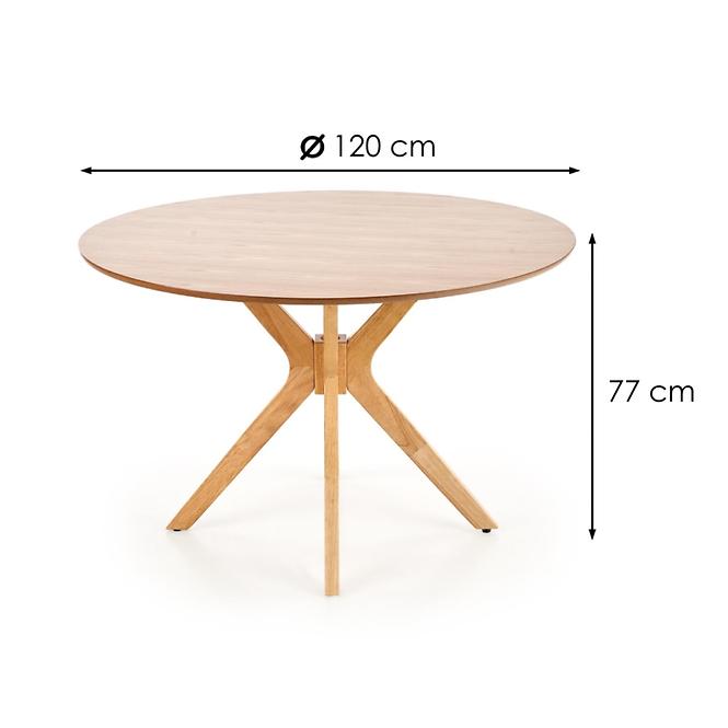 Asztal Nicolas 120 Mdf/Faipari – Tölgy Természetes