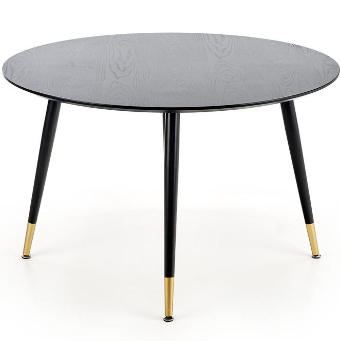 Asztal Embos 120 Mdf/Acél – Fekete/Aranysárga