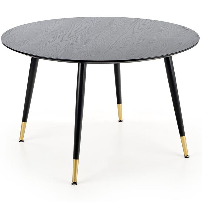 Asztal Embos 120 Mdf/Acél – Fekete/Aranysárga